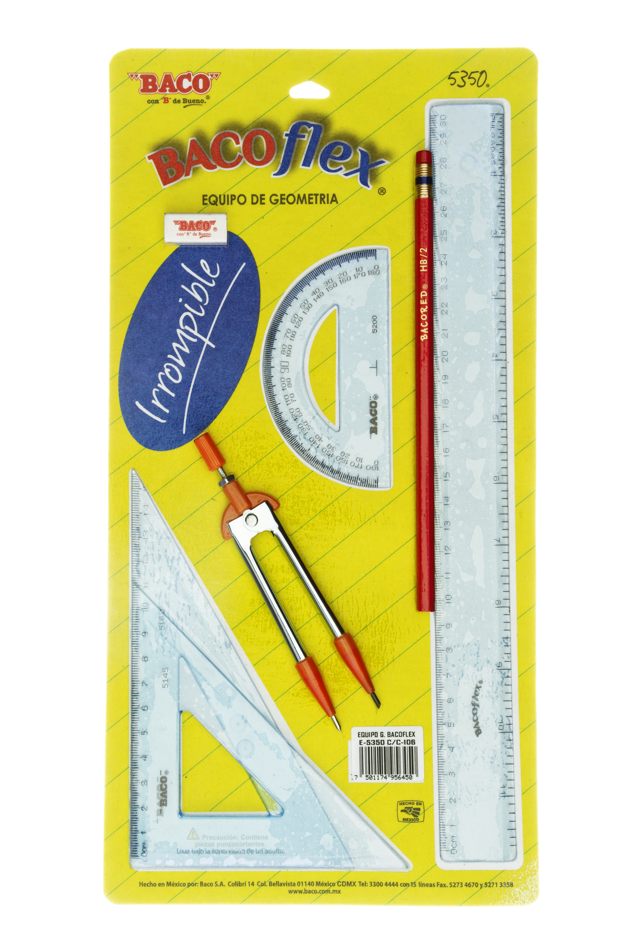 JUEGO DE GEOM.MED. FLEXIB.ESC.5350  BACO