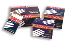 GIS BLANCO MOLDEADO           C/100 BACO
