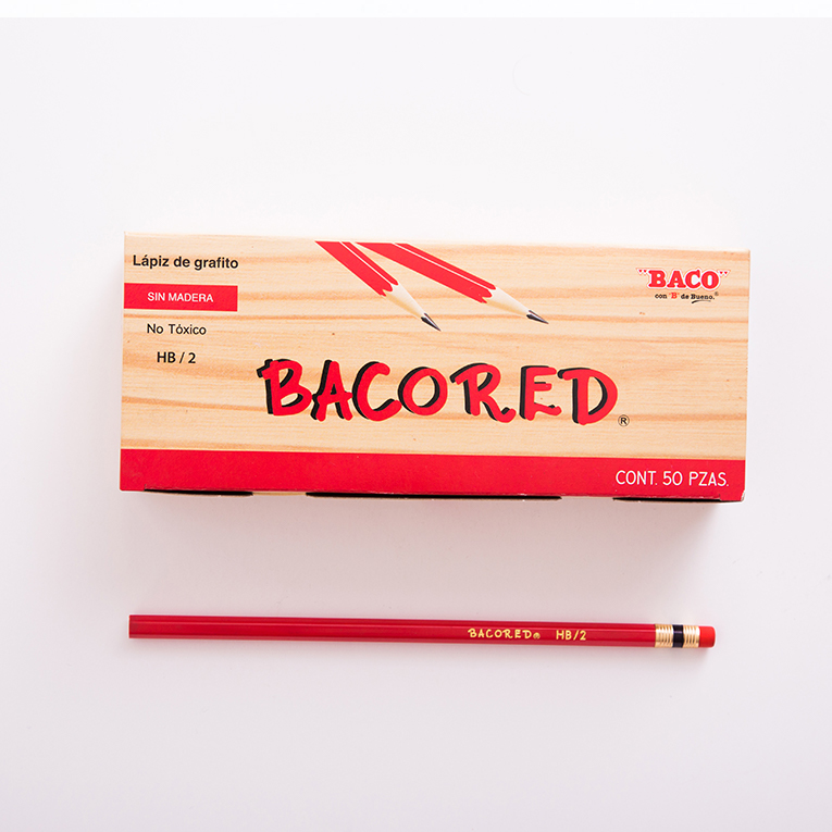 LAPIZ # 2   BACORED            ROJO BACO