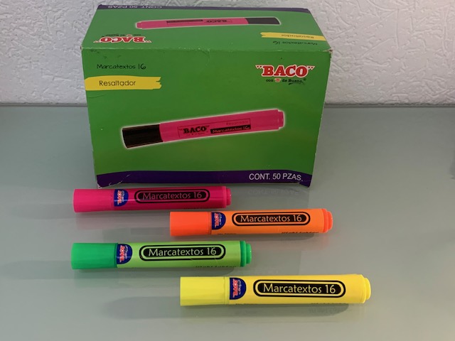 MARCATEXTO 016 NARANJA              BACO