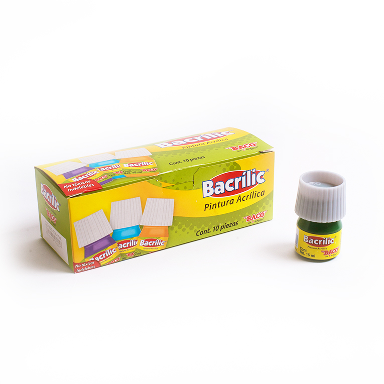 PINTURA ACRILICA  15ML AZL.FLUO.309 BACO 960747 (BACRILIC)