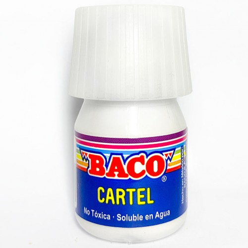PINTURA CARTEL  20ML BLANCO   C/10  BACO