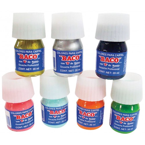 PINTURA CARTEL  20ML BC P/TIN.C/10  BACO