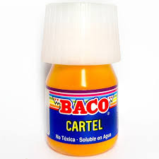 PINTURA CARTEL  20ML DURAZNO  C/10  BACO