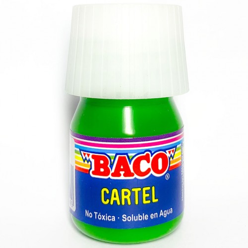 PINTURA CARTEL  20ML VDE.AMAR.C/10  BACO