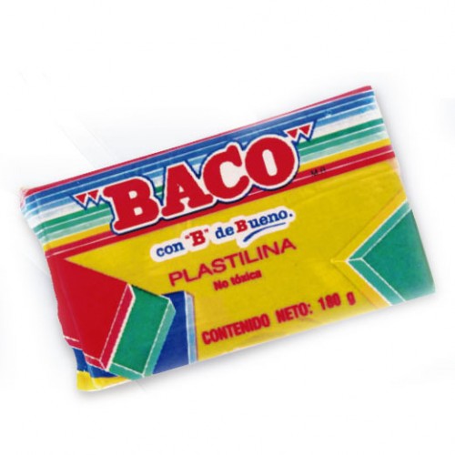 PLASTILINA MARQUETA AMARILLO FL     BACO