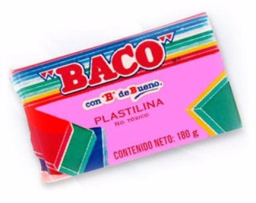 PLASTILINA MARQUETA ROSA FL         BACO