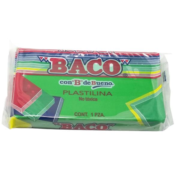 PLASTILINA MARQUETA VERDE CLARO     BACO