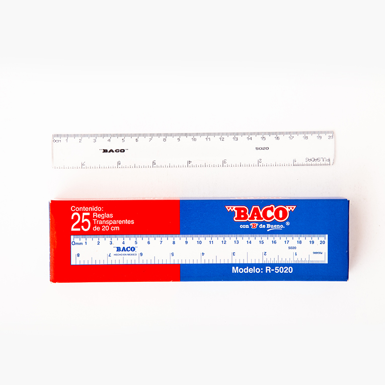 REGLA ESC.PLAST. 20CMS R-5020       BACO
