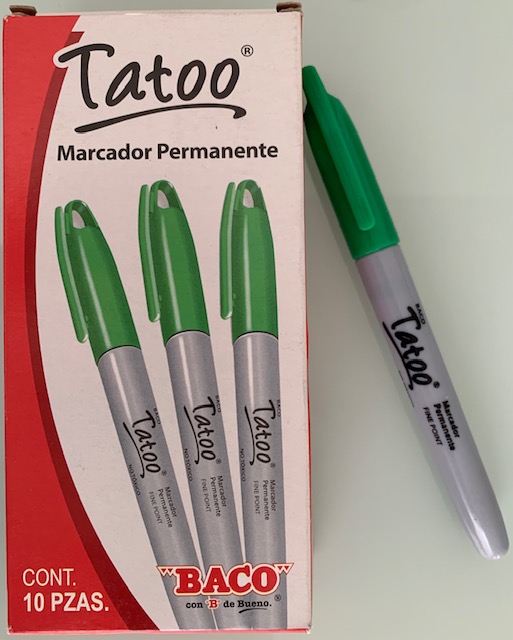 MARCADOR PERMANENT. PF BACO VERDE