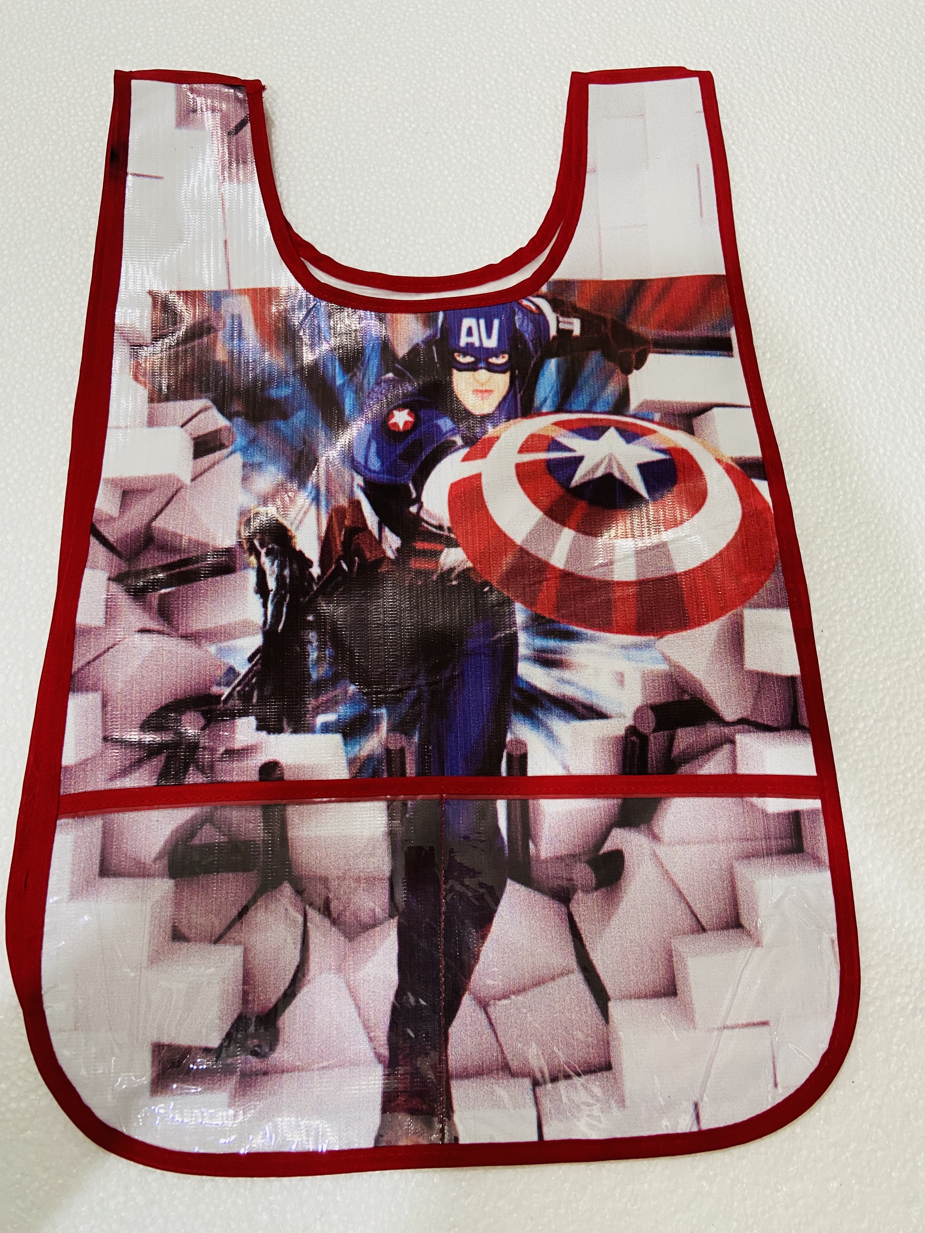 MANDIL INFANTIL PLAST.T/CAMIS.CAP.AMERI.