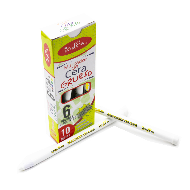 MARCADOR DE CERA INDRA JUMBO BLANCO      037393 IND-0051