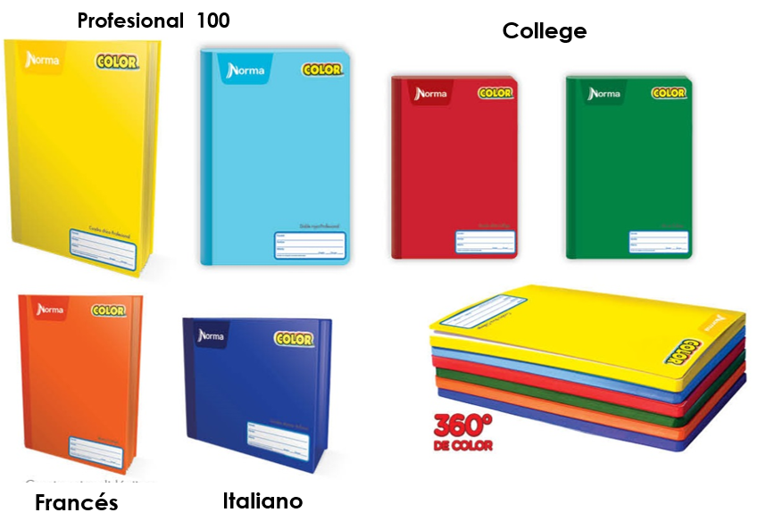CUAD.COSIDO CLG RYA 100H NCOLOR    NORMA
