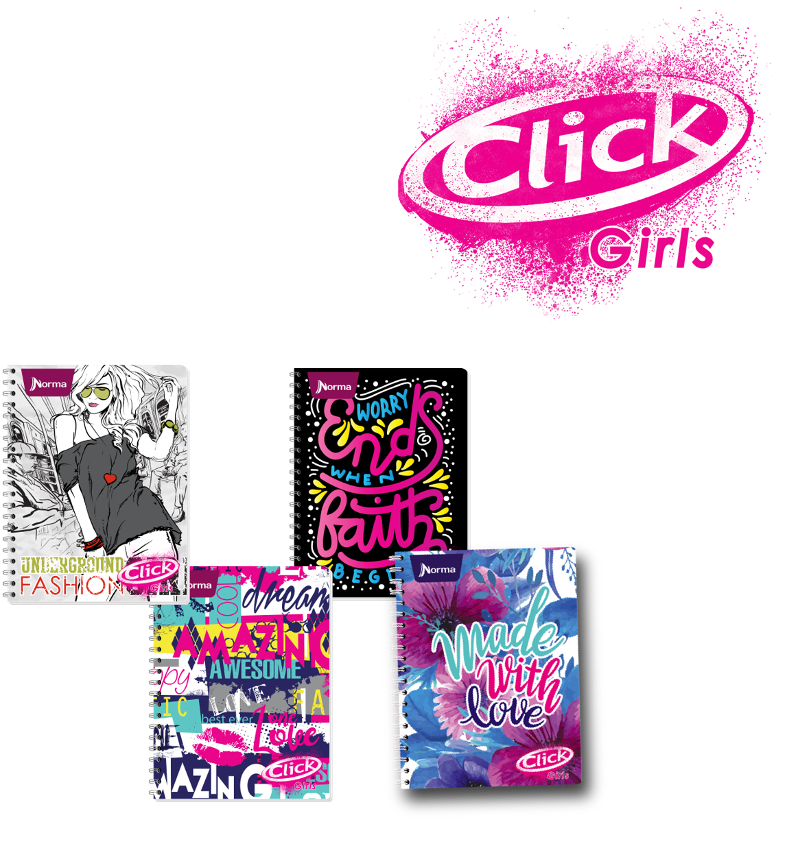 CUAD.PROF.100H CLICK GIRLS RYA DO  NORMA