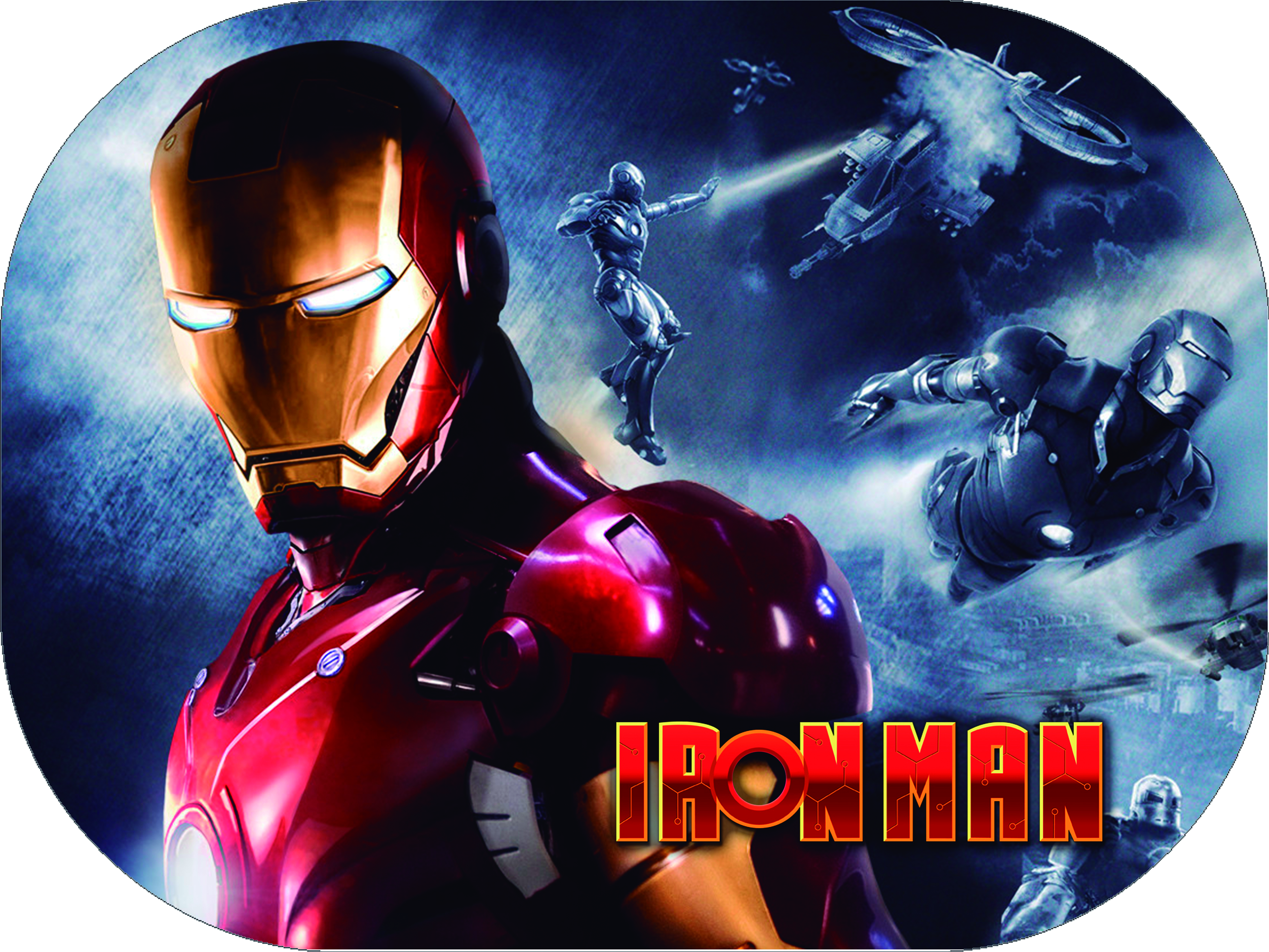 TAPETE PLAST. P/ALIMENTOS IRON MAN