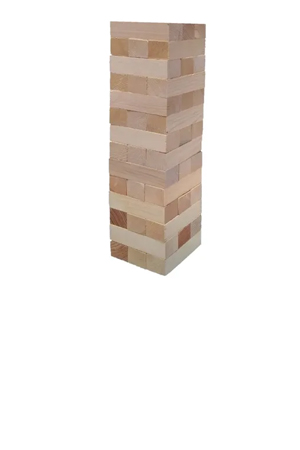 JUEGO DIDACT.DE MADERA JENGA CHICO