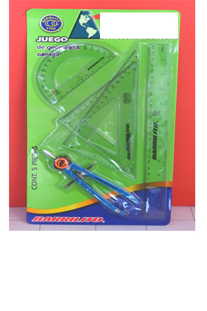 JUEGO DE GEOMETRIA C/COMPAS D'PRES. ACME 907657 GBP-400