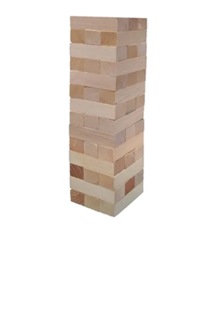 JUEGO DIDACT.DE MADERA JENGA MEDIANO