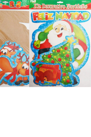 KIT DECORATIVO NAVIDEÑO        C/06 PADI 010287 1028