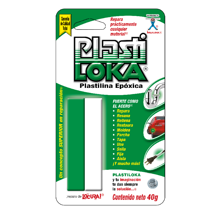 PEGAMENTO T/PLASTILINA 40GRS VDE PLASTIL 601008