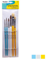 PINCEL ESCOLAR DE MADERA P/ACUARELA    6 BARRILITO KOA6 (CORT