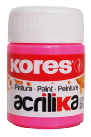 PINTURA ACRILICA  20GR ROSA        KORES 727084 PROD.DESCATAL