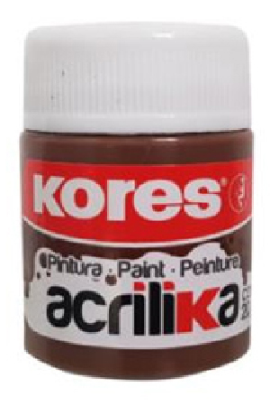 PINTURA ACRILICA  20GR CAFE        KORES 72718 PROD.DESCATALO