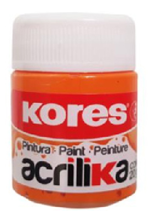 PINTURA ACRILICA  20GR NARANJA     KORES 727169 PROD.DESCATAL