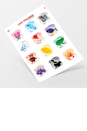 Z LAMINAS DIDACTICAS LOS COLORES  C/10 R 945593 902619 (ADHER