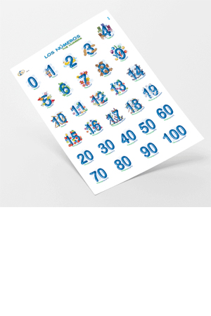Z LAMINAS DIDACTICAS LOS NUMEROS  C/10 R 945586 902619 (ADHER