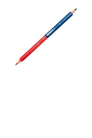 LAPIZ BICOLOR DUO TRIANG. RJ/AZL.  KORES 948717 941787 TRIANG