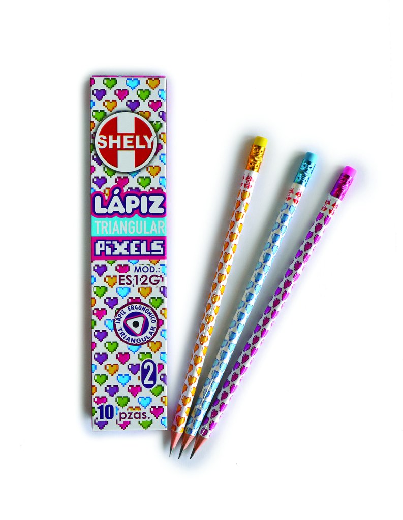 Z LAPIZ # 2   TRIANGULAR CORAZO.C/10 SHE 780837 ES12-G CORAZO