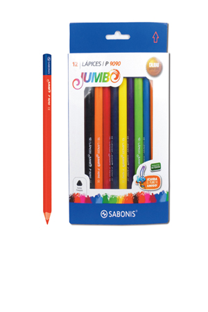 LAPIZ DE COLOR C/12 JUMBO TRIANG SABONIS