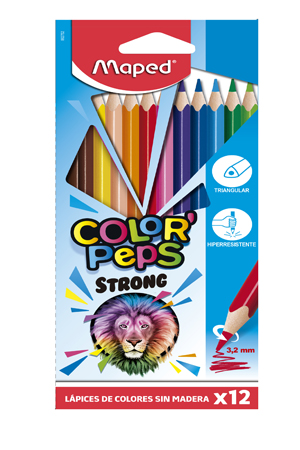 LAPIZ DE COLOR C/12 LARGOS TRIAN.  PULSE 622529 MAPED 862252Z