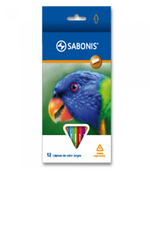 LAPIZ DE COLOR C/12 LARGOS TRIAN SABONIS