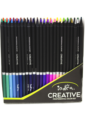 LAPIZ DE COLOR C/24 LARGOS PROF.   INDRA 038277 IND-0124 CREA