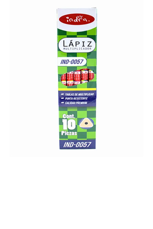 LAPIZ # 2   TRIANGULAR TABLAS.C/10 INDRA 037515 IND-0057