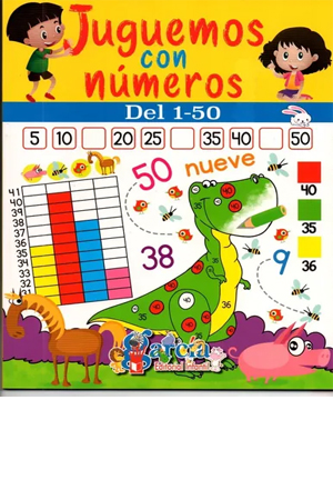 LIBRO ACT.P/COLOREAR JUGUEM.C/NUM.GARCIA 110557 (NUMEROS 1-50