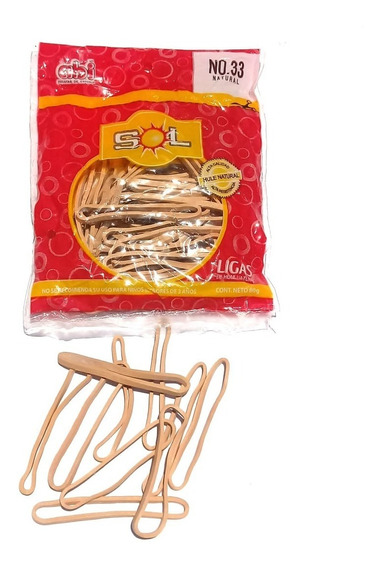 LIGA HULE NATURAL # 33  80 GRS       SOL 200080
