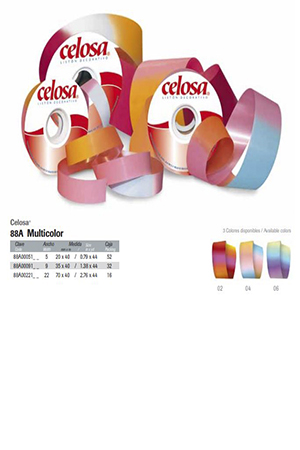 Z LISTON CELOSA MULTICOLOR 808 #9 ORQUID 565195 88A0009106 JA