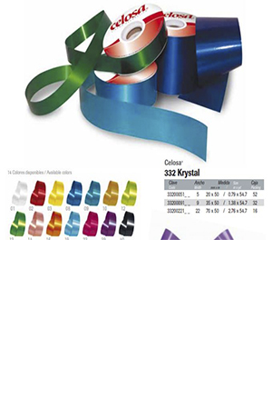 Z LISTON CELOSA KRISTAL LISO #9 MORADO   606034 3320009139 JA