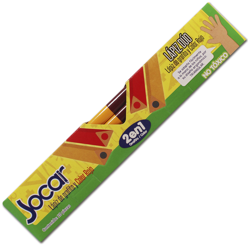 LAPIZ BICOLOR DUO TRIANG.JUM.RJ/GRF.OCAR 638985 LTDJN (LAPIZ