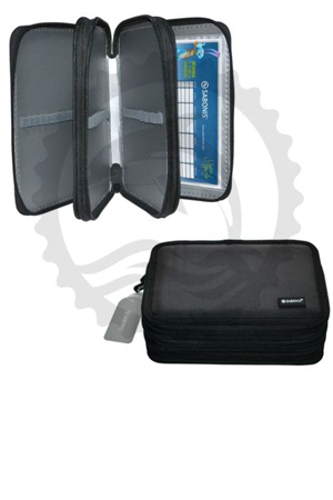 Z PORTA LAPIZ ESC.DE TELA C/03 DIV.  703 855541 SABONIS NEGRO