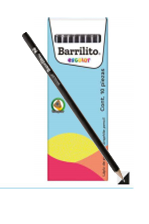 LAPIZ # 2   TRIANGULAR NEGRO HB BARRILIT