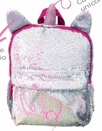MOCHILA PREESCOLAR LENTEJUELA UNIC.U-PAK 887134 9101015504