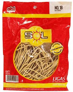 LIGA HULE NATURAL # 18  80 GRS       SOL 200073