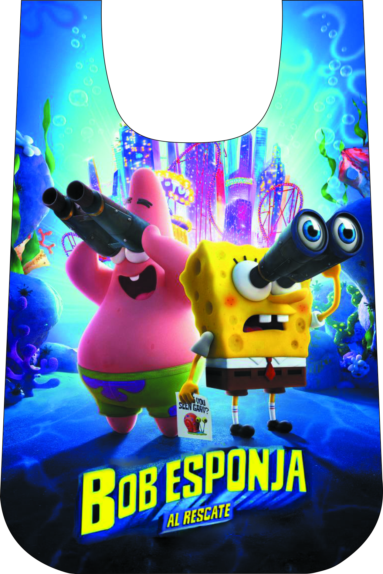 MANDIL INFANTIL PLAST.T/CAMIS.BOB ESPONJ