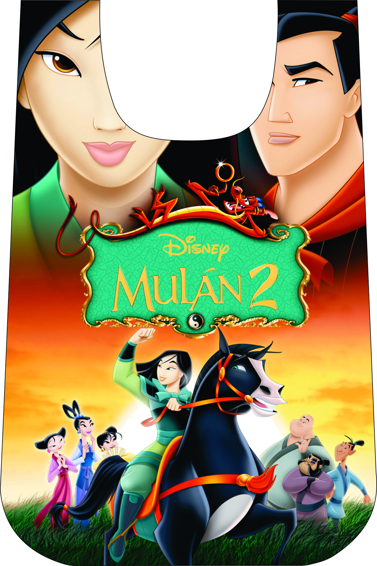 MANDIL INFANTIL PLAST.T/CAMIS.MULAN