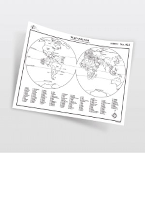 MAPAS M/C MAPAMUNDI DIV.POL.C/N C/25 RAF NO.022 C/DIVISION PO