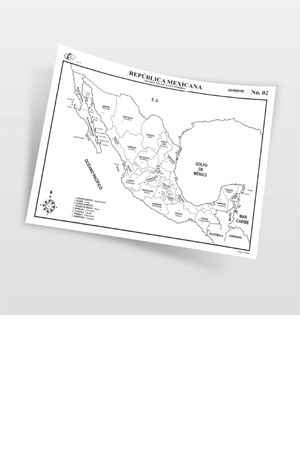 MAPAS M/C REP.MEX.  DIV.POL.C/N C/25 RAF 924512 N.02 C/DIVISI